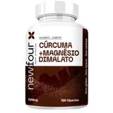 Suplemento Cúrcuma Magnésio Dimalato 120 Cápsulas