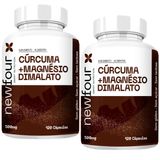 Suplemento Cúrcuma Magnésio Dimalato Kit 02 Unidades