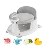 Assento De Banho De Bebê Easyforall Para Criança De 6 Meses Ou Mais Cinza