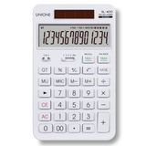 Calculadora Uniione Desktop De 14 Dígitos Branca Com Lcd Brilhante