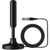 Antena De Tv Interna Digital Hd 4k 1080p Com Suporte Para Sinal 360