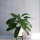 5 Folhagens Verdes Artificiais Com 9 Folhas Cada 60cm De Altura Material Silicone De Aparência Natural