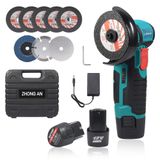 Esmerilhadeira Angular Zhong An Sem Fio Sem Escova 12v Com Baterias
