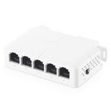 Switch De Passagem Poe Binardat 1 Poe Em 4 Saídas Poe 90w 100mbps