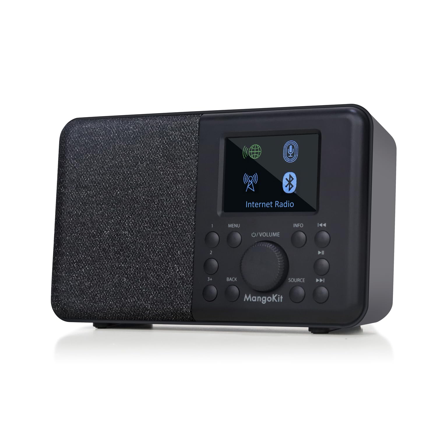 Rádio De Internet Wifi Inteligente Mangokit Sr10 Com Bluetooth Preto