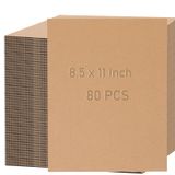 Folhas De Papelão Ondulado Kinjoek 80 Unidades De 3 Mm De Espessura 21x29,7 Cm