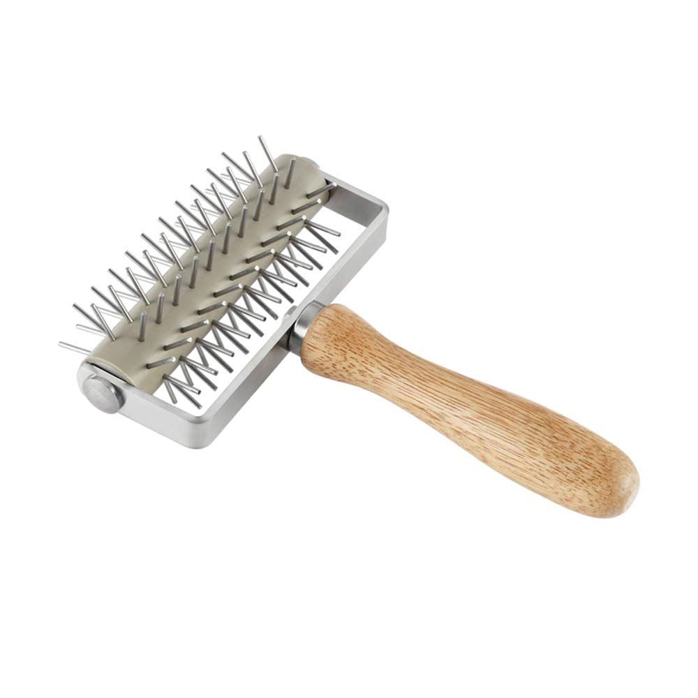 Ferramenta De Cozimento Dough Docker Needle Roller Wheel Em Aço Inoxidável