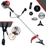 Roçadeira Profissional À Gasolina Cg430p Anmax 43cc 9.000rpm 2hp Multifuncional Completa Com 6 Opções De Cortes Para Todos Os Tipos De Trabalho