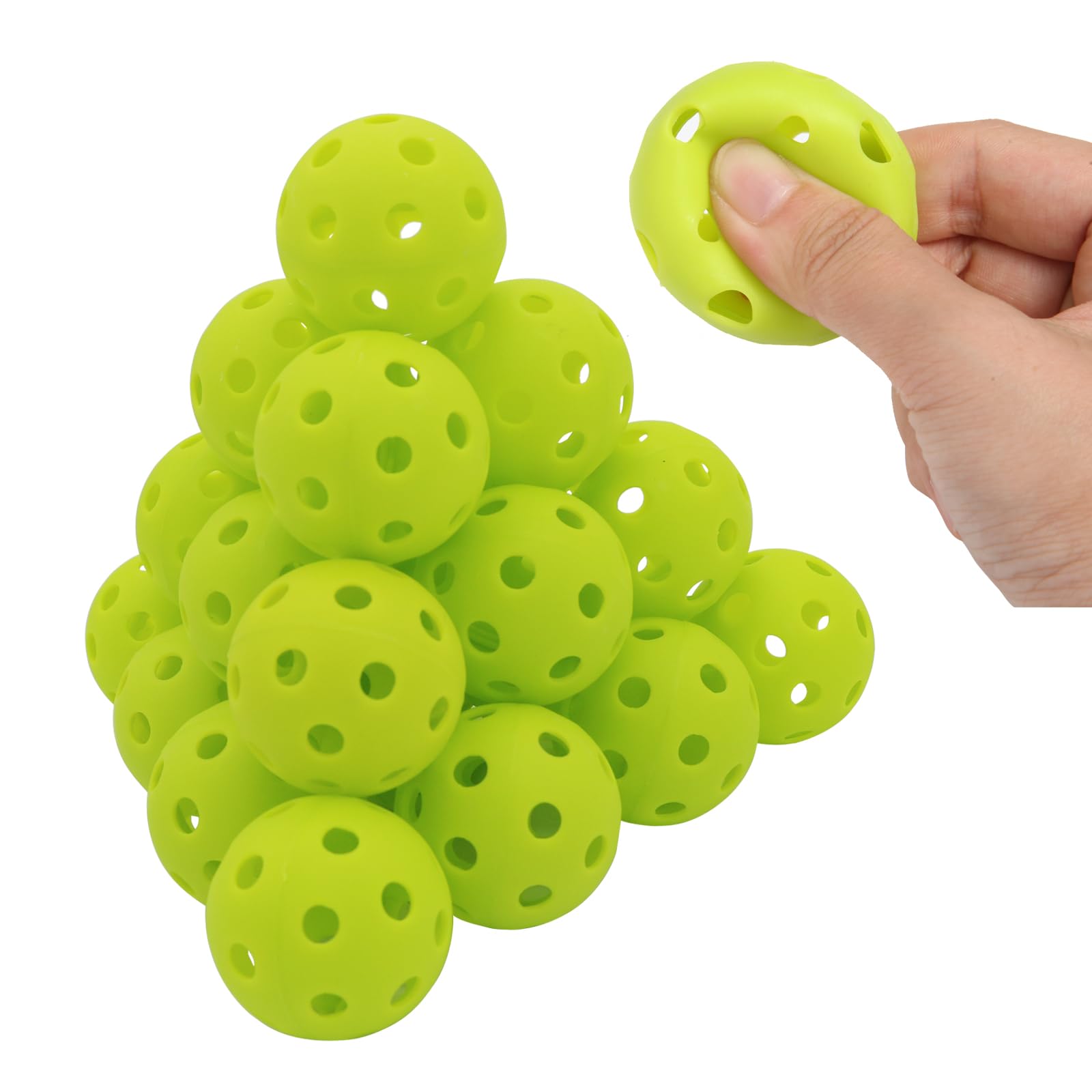 Bolas De Golfe Avesfer Plastic [anti-crack] 42 Mm Soft Training X20