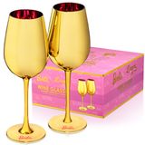 Copos De Vinho Dragon Glassware X Barbie Gold 500 Ml, Conjunto De 2