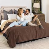Cobertor Impermeável Callarome Para Cama Ou Sofá 80x90cm Marrom