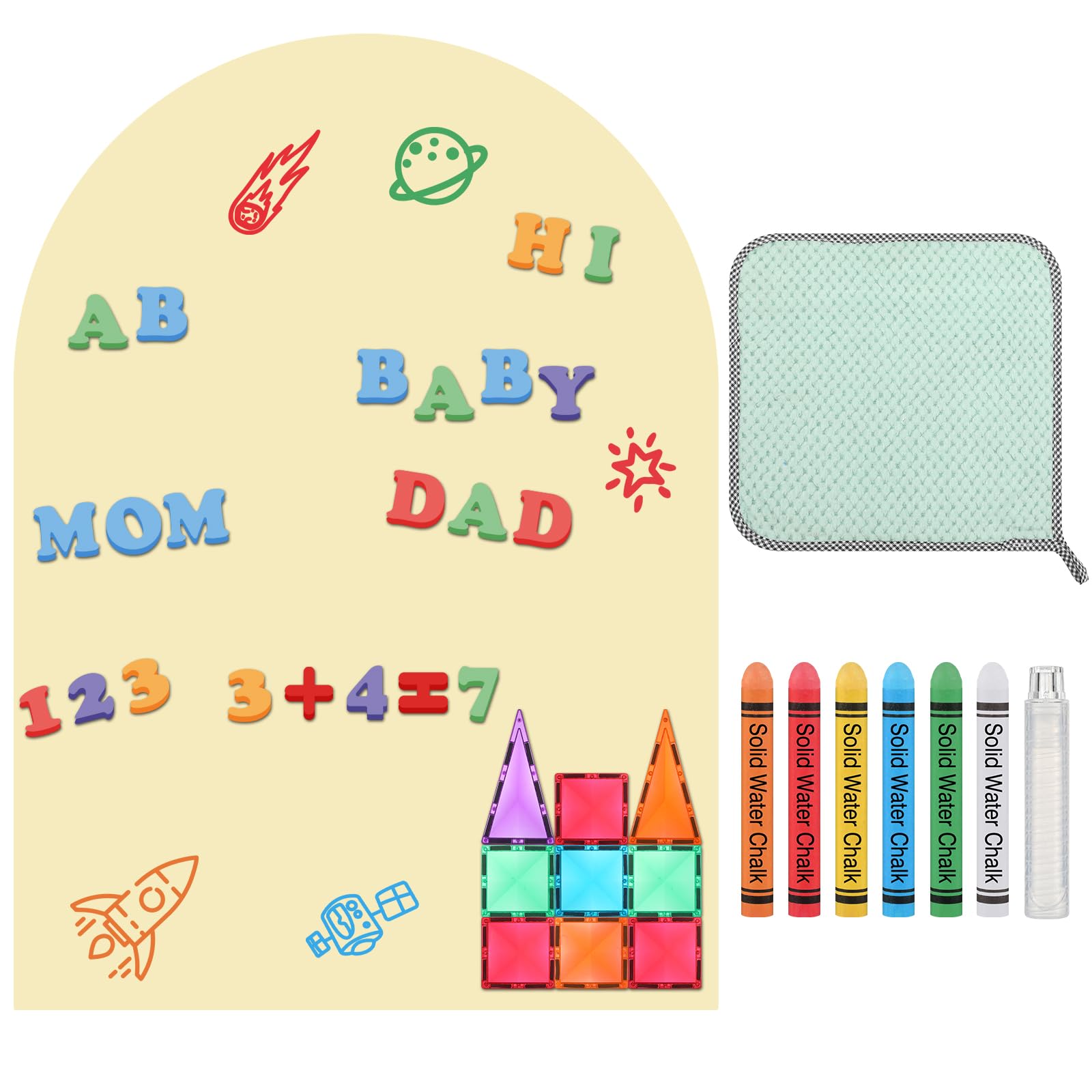 Adesivo Magnético De Parede Com Lousa Fuyoooo Ivory 60x80cm Com Ar Condicionado