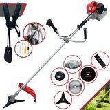 Roçadeira Lateral Anmax Cg430p À Gasolina 6 Em 1 Com Carretel Nylon + Lâmina 2 Pontas + Lâmina Vídea + Disco 80 Dentes + Escova De Aço 38 Cerda