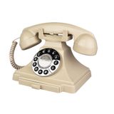Telefone Fixo Artisam Corded Vintage Retro Ivory