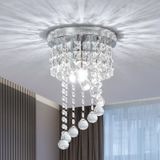 Luz De Teto Goeco Small Crystal Chandelier Em Forma De S 30cm