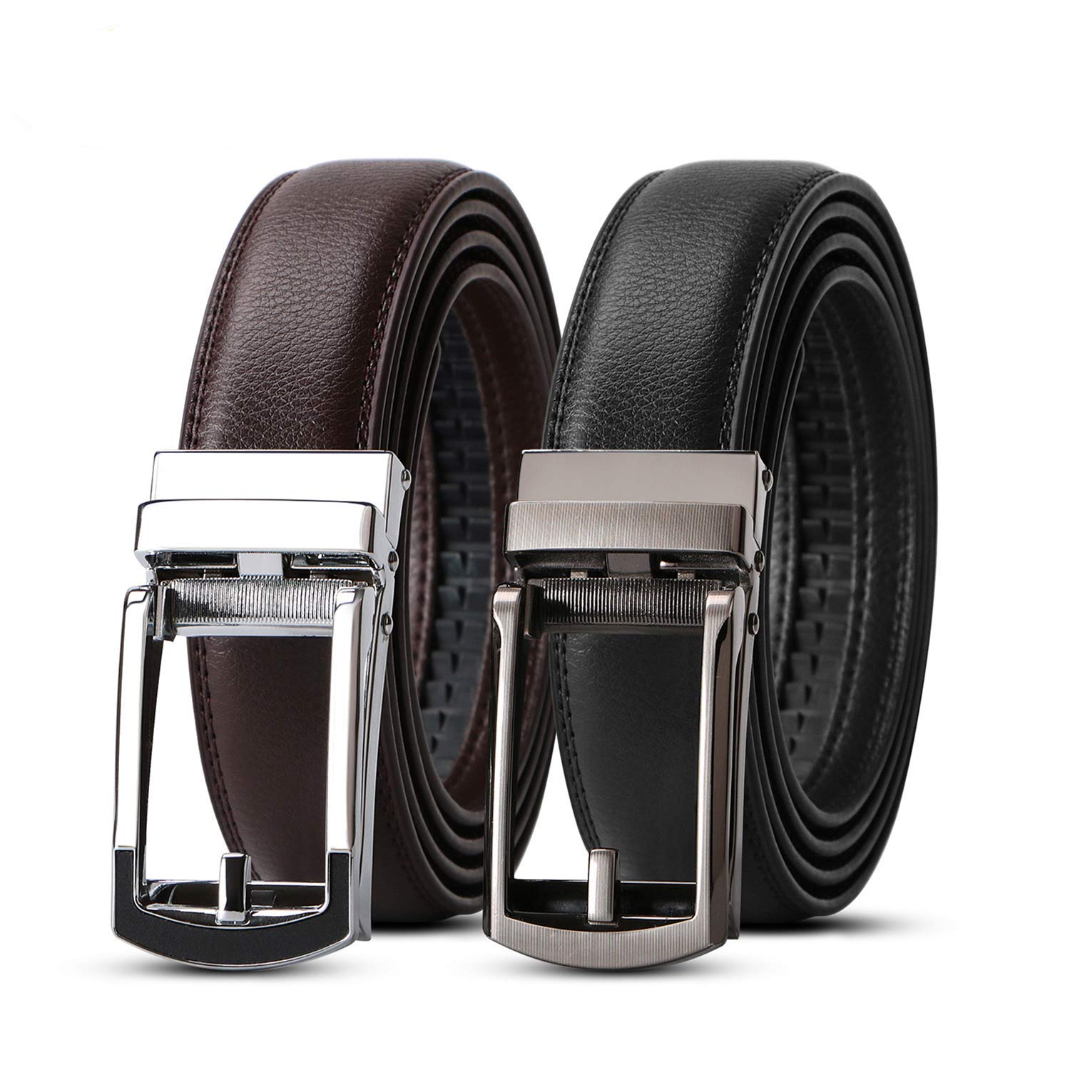 Vestido Masculino De Couro Ratchet Belts Werforu E Pacote Casual Com 2