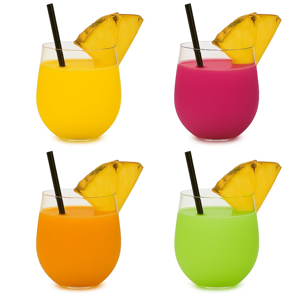 Copos De Vinho Oojami, Plástico Reutilizável Sem Haste, 480 Ml, Conjunto De 4