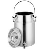 Lata De Leite Ymjoinmx 304 De Aço Inoxidável 5l Com Torneira E Alça