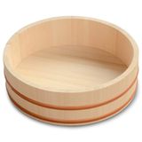 Banheira De Mistura De Arroz De Sushi De Madeira Kichgather 27cm