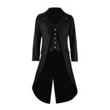 Casaco De Fantasia Masculino Solotimes Preto Gothic Steampun