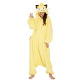 Fantasia: Macacão Sazac Kigurumi Pokémon Meowth Para Adultos