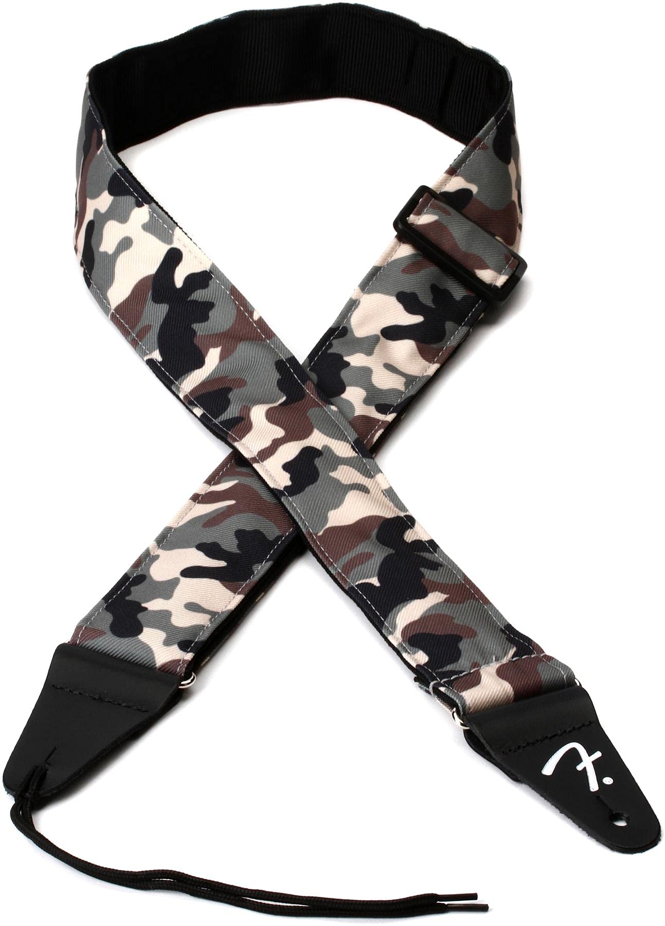 Pulseira De Guitarra Fender Camo Woodland Camouflage Com 5 Cm De Largura