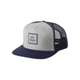Chapéu De Caminhoneiro Rvca Ajustável Para Homens Grey Heather Navy