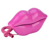 Telefone Inovador Em Forma De Lábio Zerone Lips Telephone Rose Red