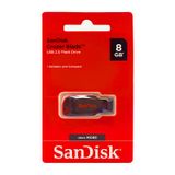 Unidade Flash Usb Sandisk Cruzer Blade 8gb Usb 2.0 8gb