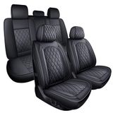 Conjunto Completo De Capas De Assento De Carro Mirozo Waterproof Para Sedan, Suv
