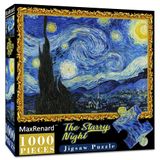 Puzzle Maxrenard Starry Night, 1000 Peças, Obra De Arte De Van Gogh