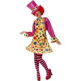 Fantasia Smiffys Clown Lady, Tamanho Adulto, L 14-16, Multicolorida