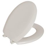 Assento Sanitário Rígido Astra Oval, Bege