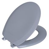 Assento Sanitário Rígido Astra Oval, Cinza