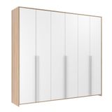 Guarda-roupa Infantil Mdf 6 Portas Modulados Branco /carvalho Treviso