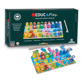 Brinquedo Educativo De Madeira Tabuleiro Somar E Brincar Educaplay - Polibrinq