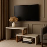 Rack Para Tv 58 Polegadas 60cm X 200cm Off White/nature
