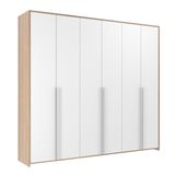 Guarda-roupa Infantil Mdf 6 Portas Modulados Branco /carvalho Treviso