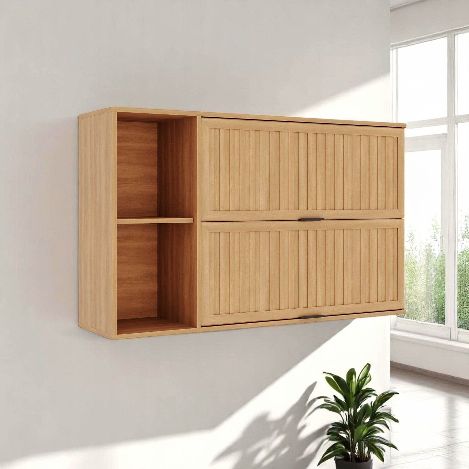 Armário Para Cozinha Aéreo 2 Portas Castanha Freijó