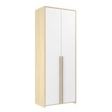 Guarda-roupa De Bebê 2 Portas Modulados Branco / Nature