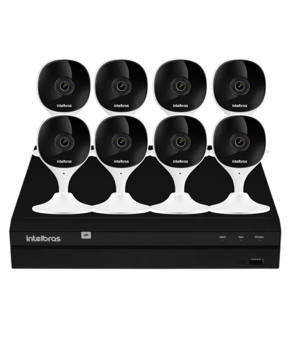 Kit 8 Câmeras Intelbras Imx-c Full Hd Nvd 1408 Intelbras Sem Hd - Carrefour