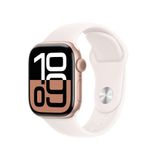 Apple Watch Series 10 Gps + Cellular Caixa Cor De Ouro Rosa De Alumínio 42 Mm Pulseira Esportiva Blush-clara M/g