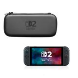 Bolsa Preto Nintendo Switch 2 Case Proteção Bag Ns2 Maleta Logo