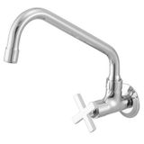 Torneira para Cozinha com Bica Móvel de Parede 1165 C 28 BA Omega Meber Metais Cromado
