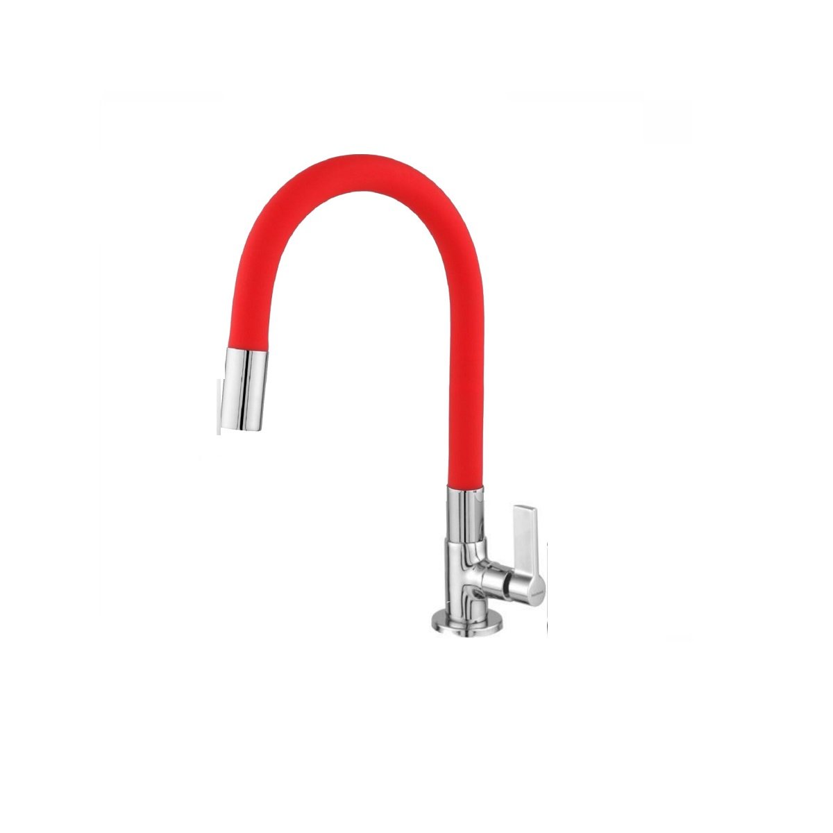 Torneira Cozinha Bica Flexível Red 5/8 - 1/4 Volta - Bancada Vermelho