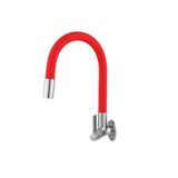 Torneira Cozinha Bica Flexível Red 5/8 - 1/4 Volta - Parede Vermelho