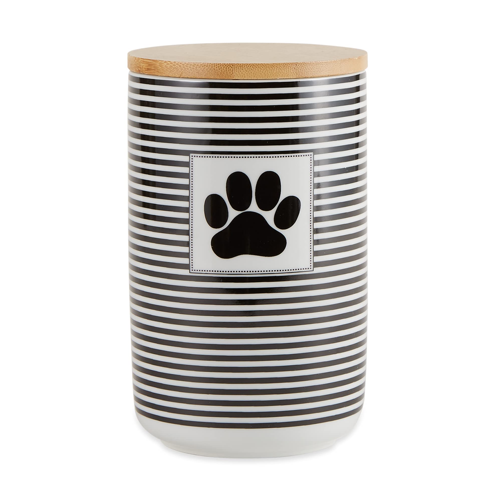Treat Canister Bone Dry Paw &amp; Patch Ceramic 1,06 L Preto