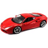 Carro De Transmissão Direta Bburago Ferrari 488 Gtb 1:18 Scale - Rosso Red