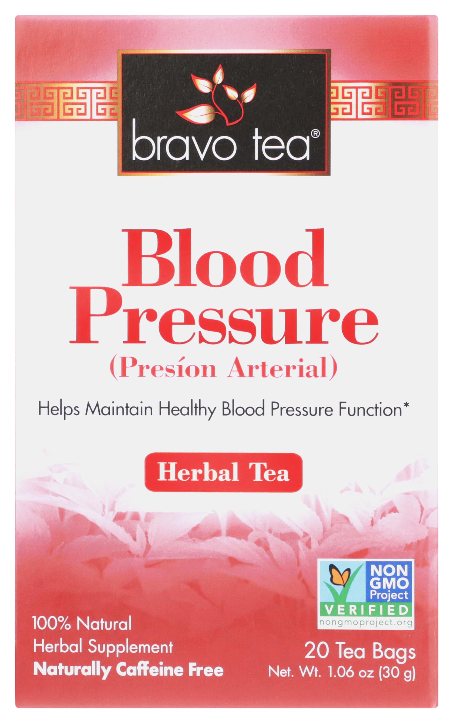 Tea Bravo Tea Pressão Arterial Sem Cafeína 20 Saquinhos De Chá