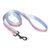 Dog Leash Ballpark Elite Baseball Stitch Pattern Nylon